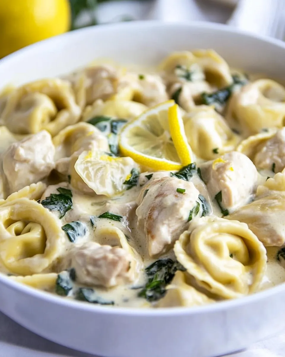 Classic One Pan Creamy Lemon Chicken Tortellini image
