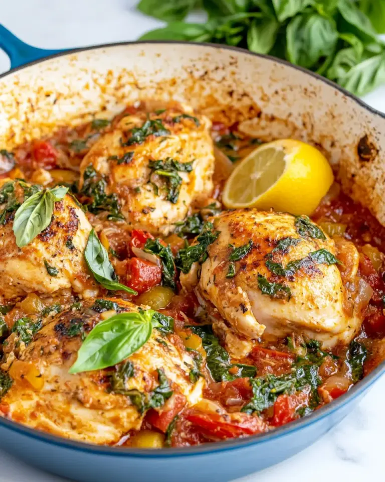 Homemade One Pan Italian Chicken Skillet photo