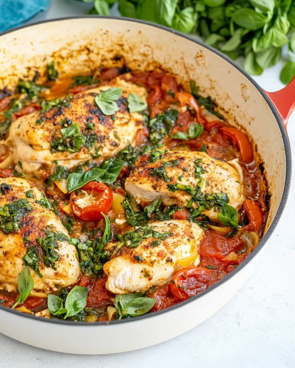 Classic One Pan Italian Chicken Skillet image