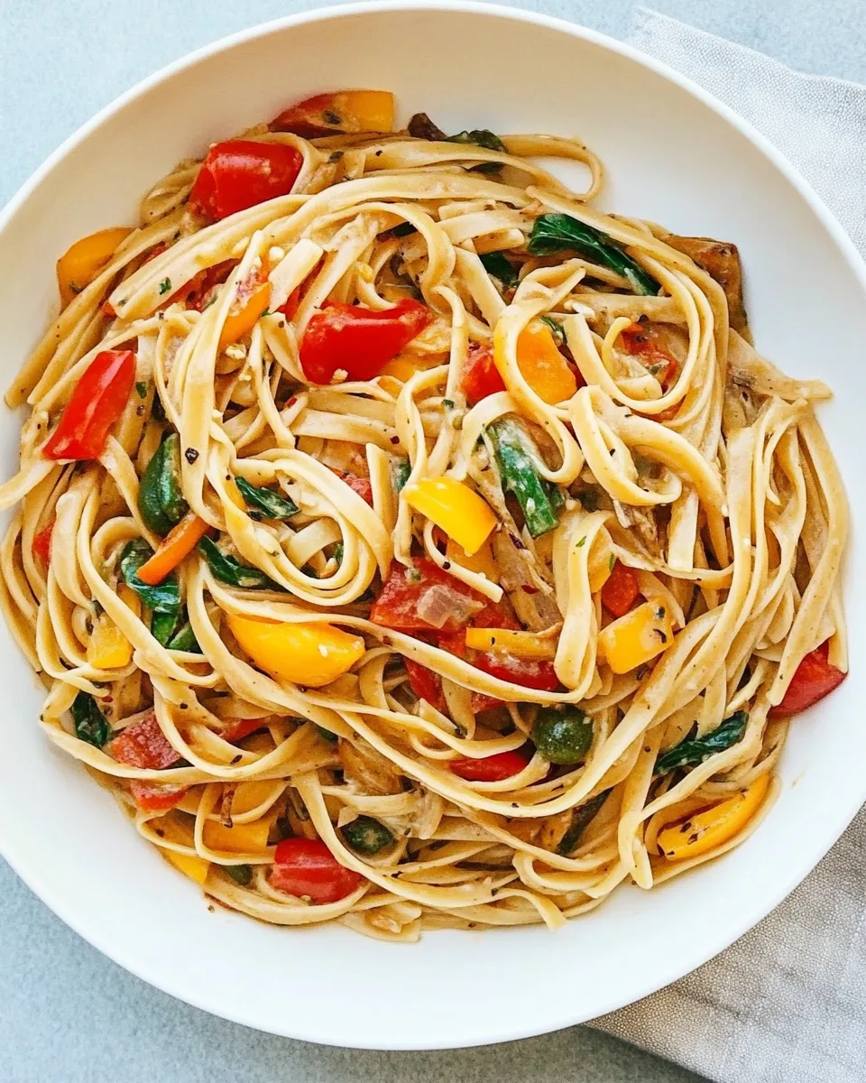 Easy One Pan Veggie Pasta picture