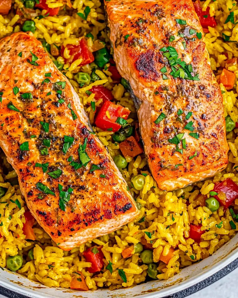 Homemade One Pot Salmon And Rice photo