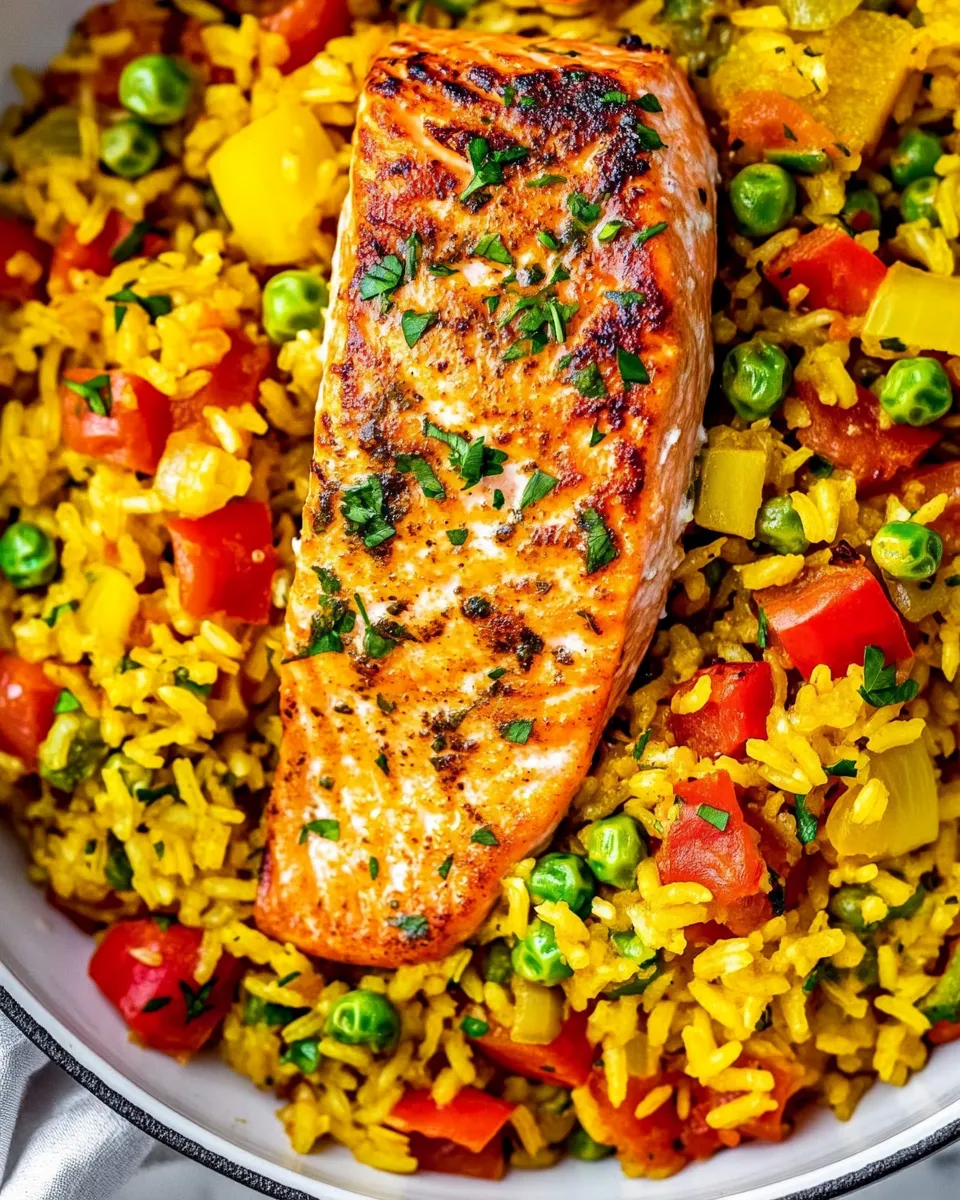 Easy One Pot Salmon And Rice picture