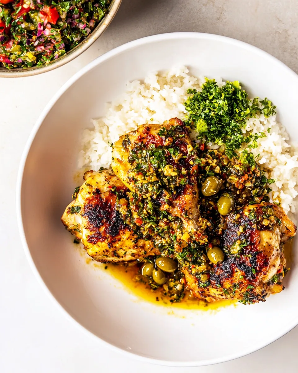 Easy Orange Chicken with an Olive Gremolata picture