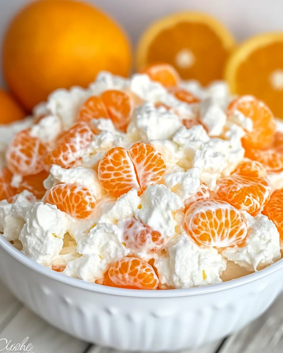 Homemade Orange Fluff Salad Recipe photo