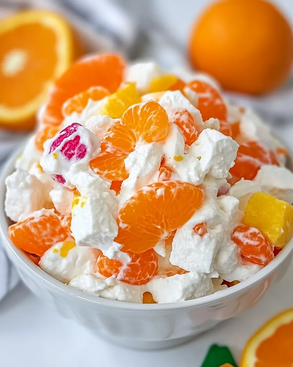 Delicious Orange Fluff Salad Recipe shot