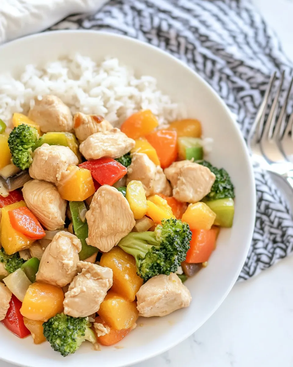 Homemade Orange Ginger Chicken Stir Fry photo