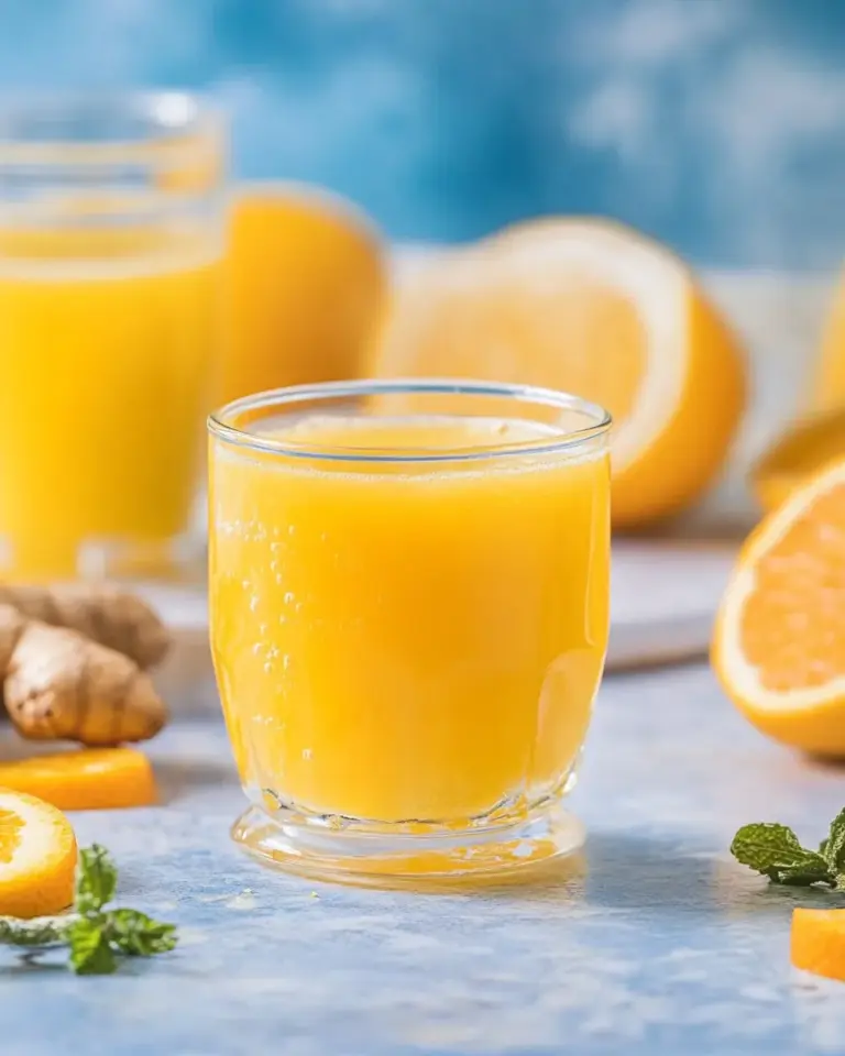 Homemade Orange Ginger Wellness Shot Recipe image