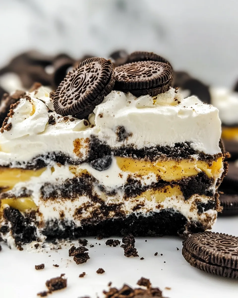 Easy Oreo Lasagna Dessert picture