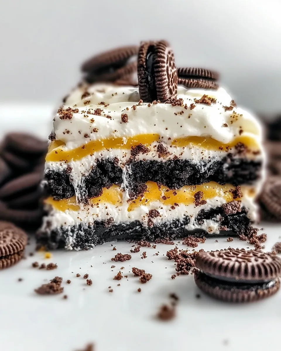 Delicious Oreo Lasagna Dessert shot
