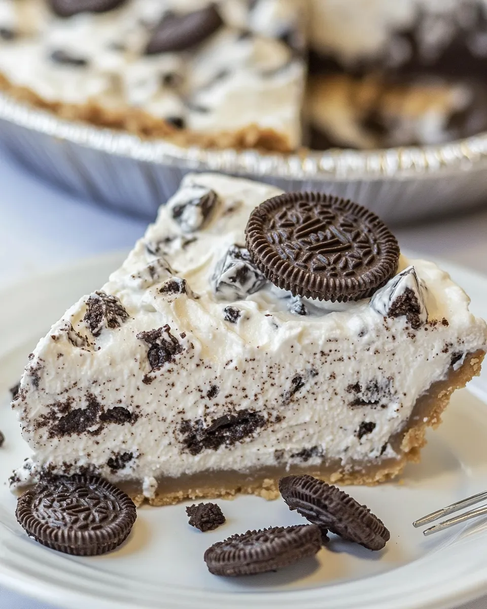 Delicious Oreo Pie (No Bake) shot