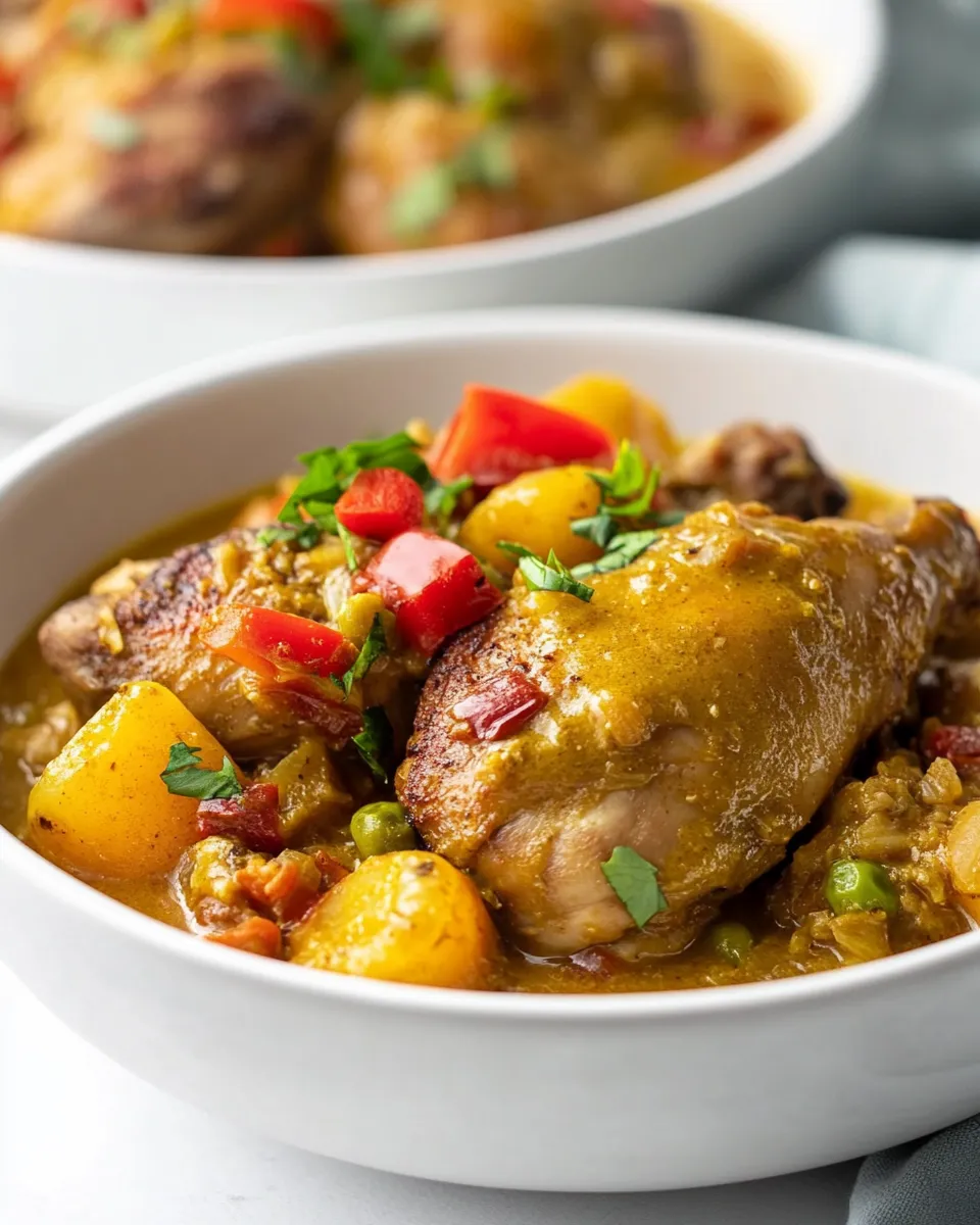 Homemade Original Jamaican Curry Chicken photo