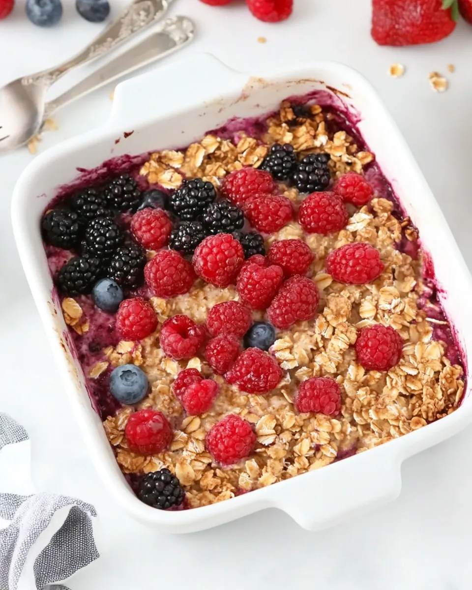 Classic Overnight Berry Baked Oatmeal image