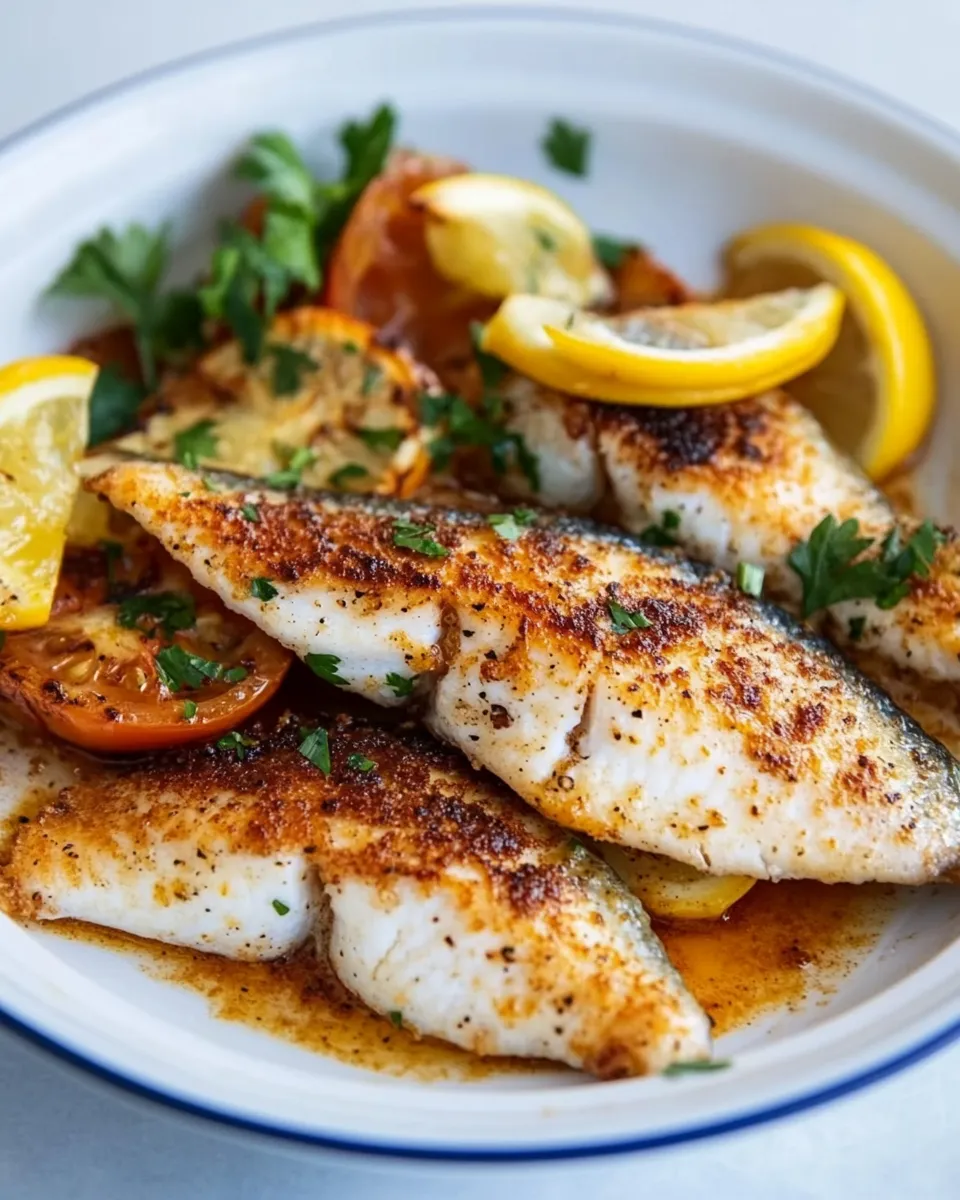 Delicious Pan-Fried Tilapia shot