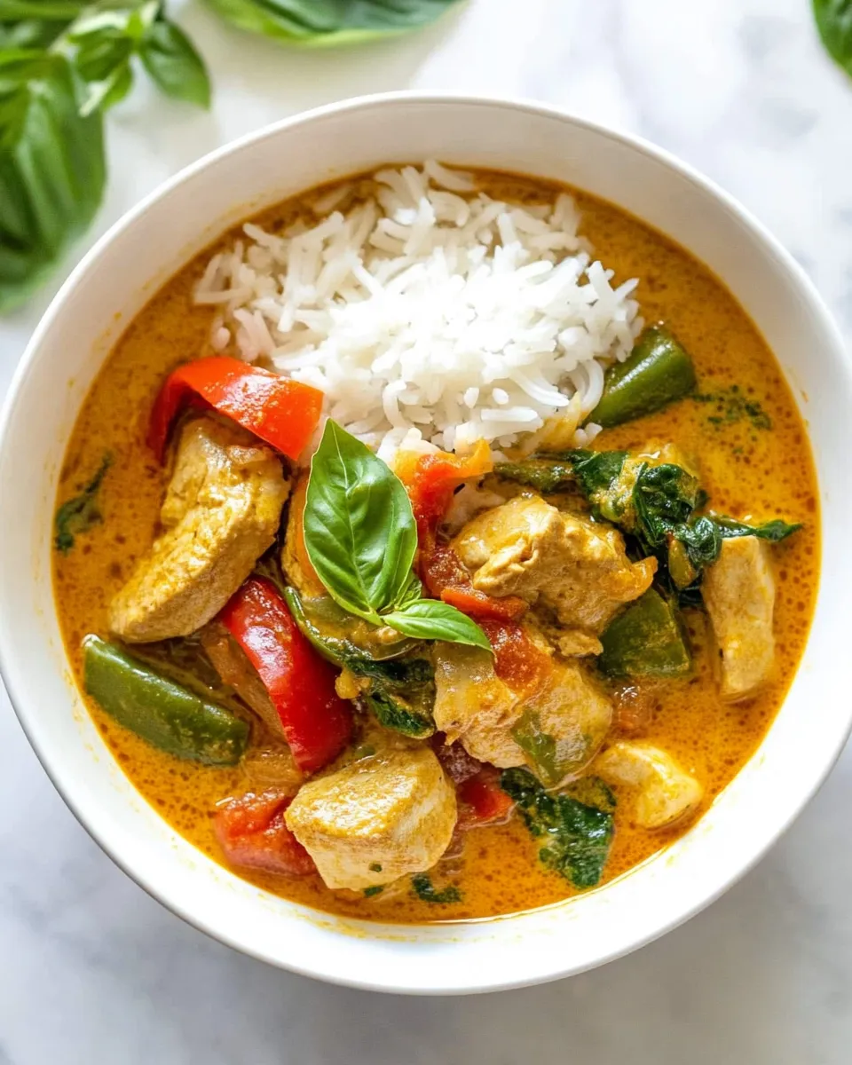 Delicious Panang Curry shot