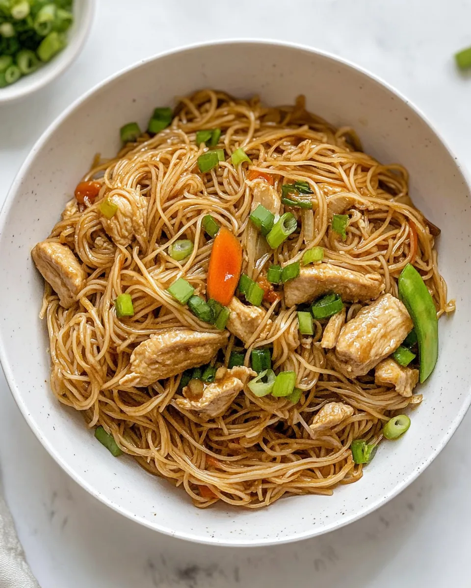 Delicious Pancit shot