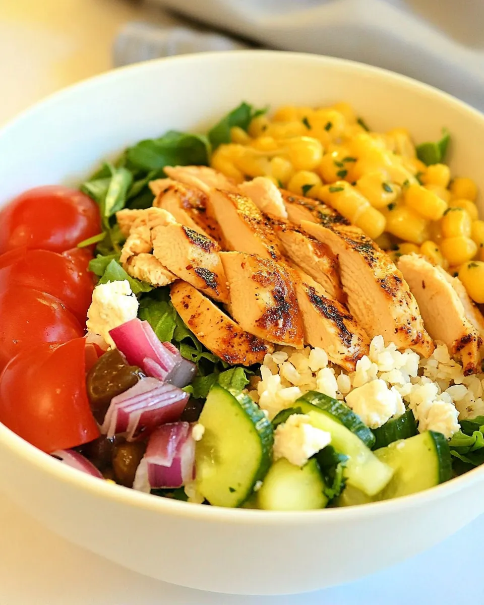 Delicious Panera Mediterranean Grain Bowl with Chicken shot