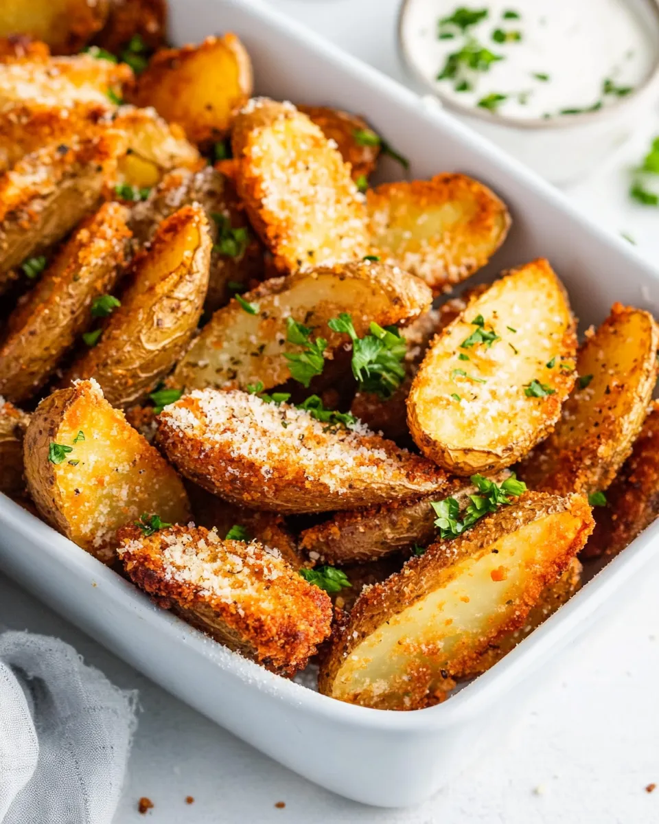 Homemade Parmesan Potato Wedges photo