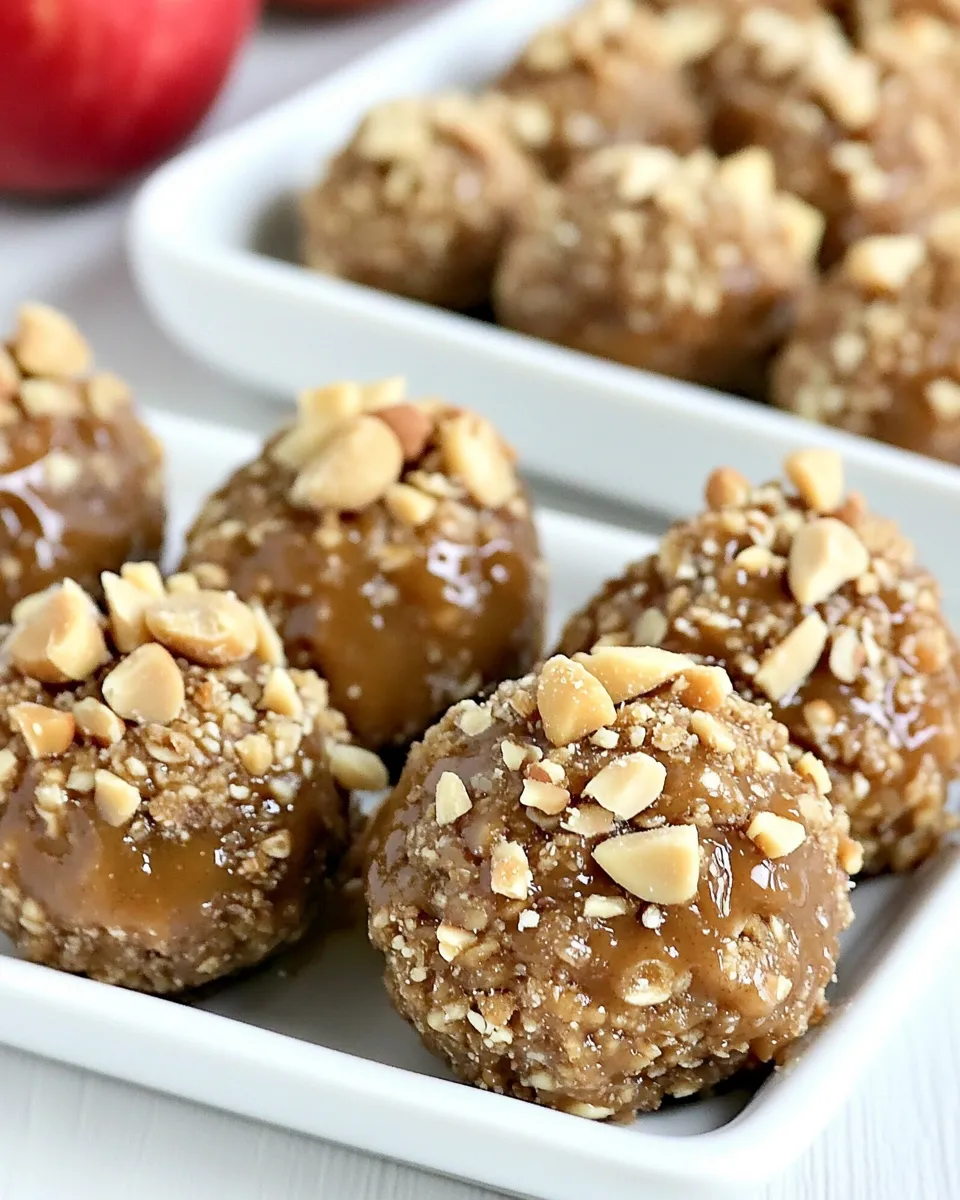 Easy Peanut Apple Butter Bites recipe photo