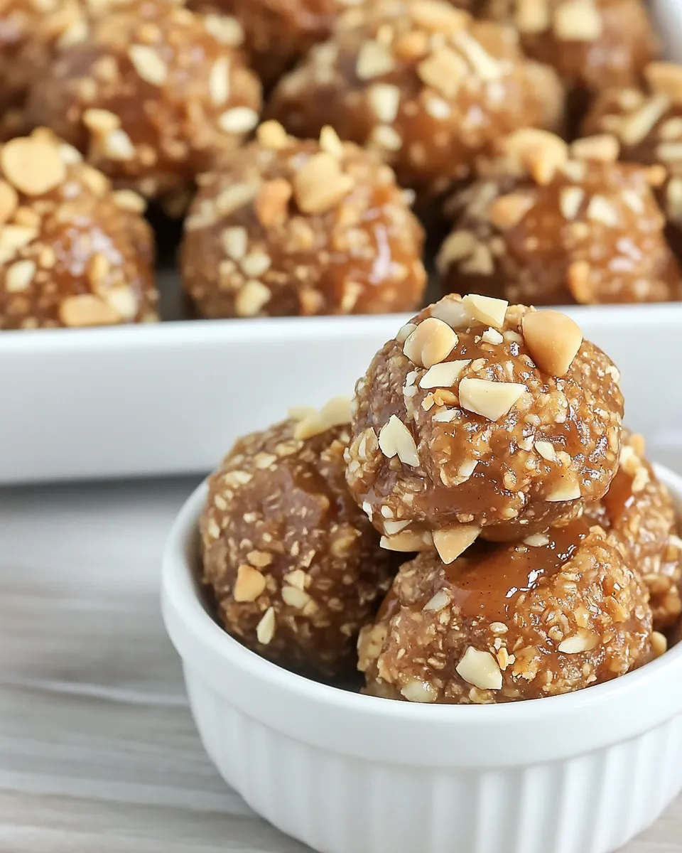 Delicious Peanut Apple Butter Bites shot