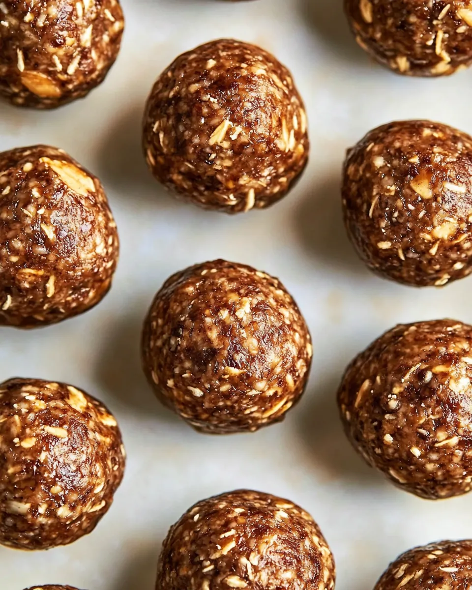 Healthy Peanut Butter-Banana Protein Balls shot