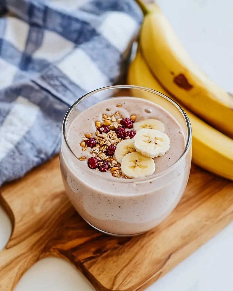 Classic Peanut Butter Banana Protein Smoothie image