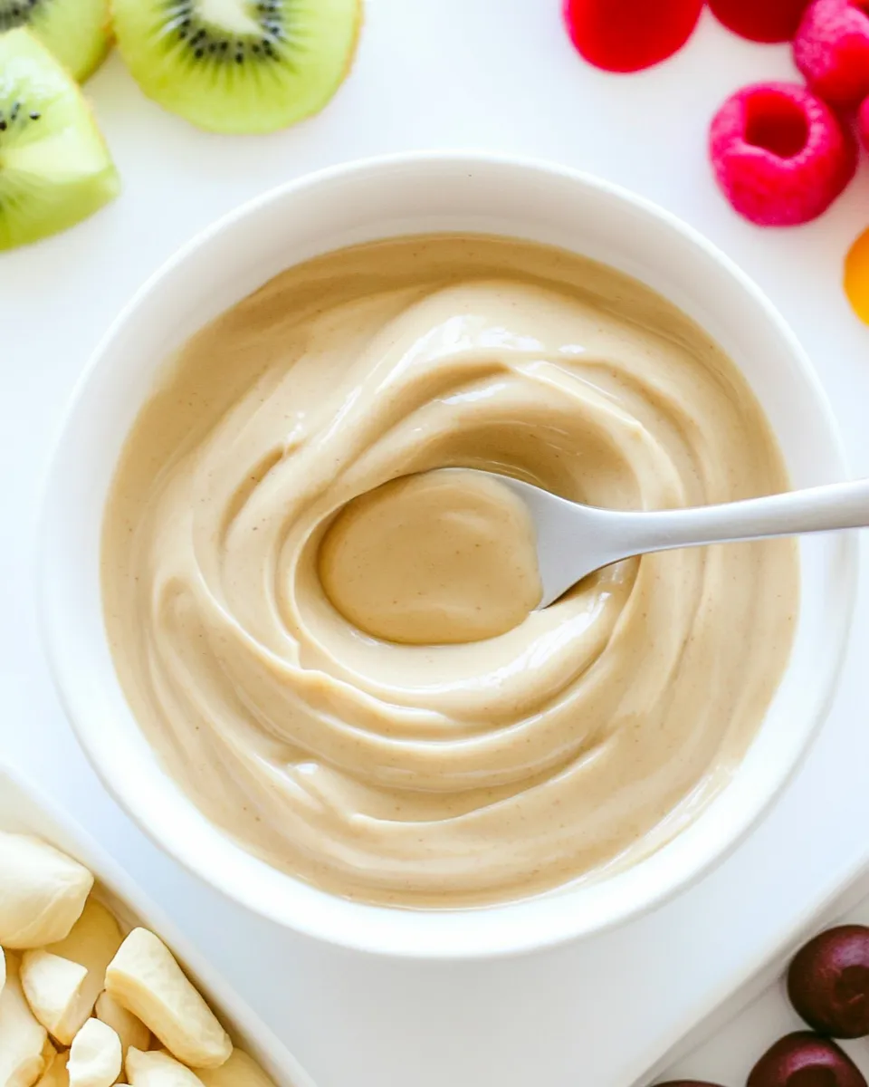 Delicious Peanut Butter Fruit Dip image