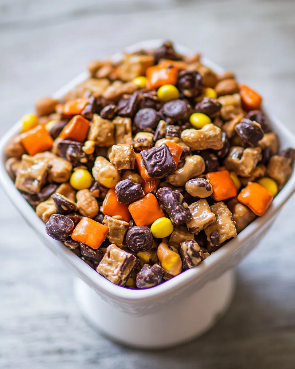 Homemade Peanut Butter Lovers Reeses Snack Mix photo
