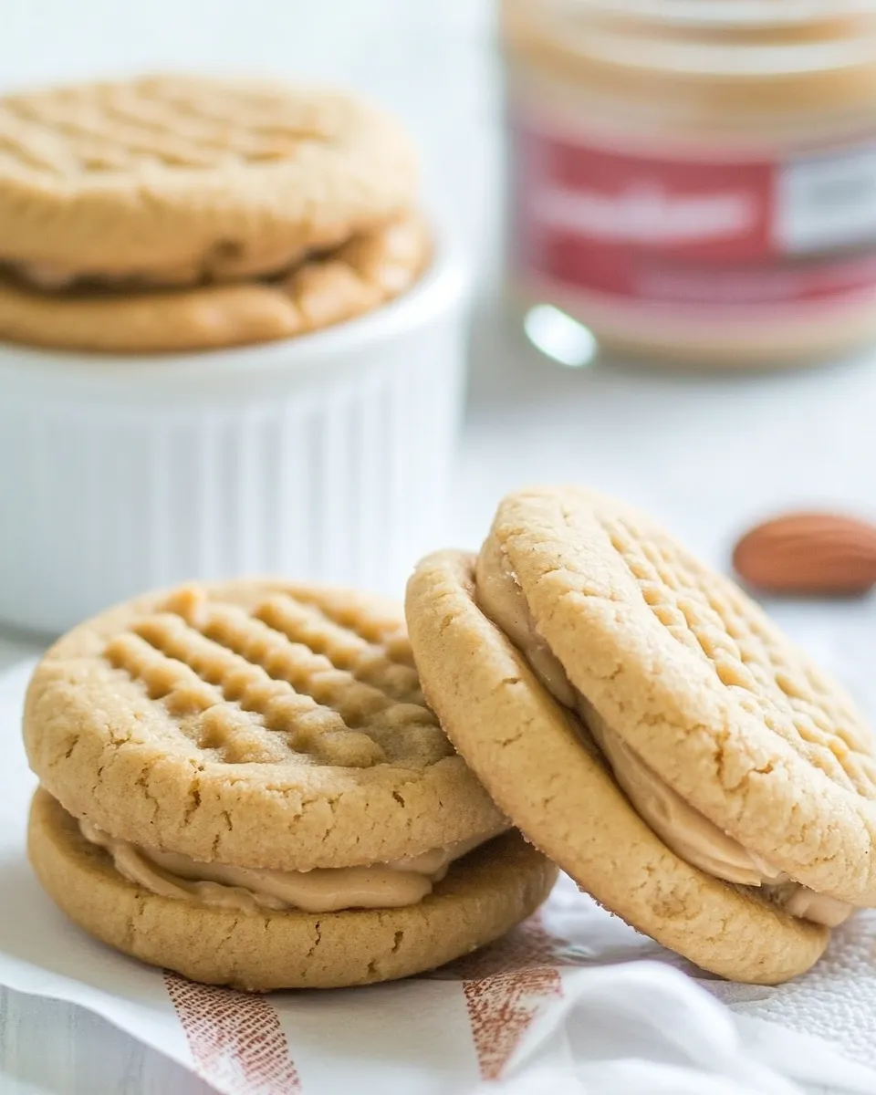 Easy Peanut Butter Maple Cream Sandwich Cookies picture