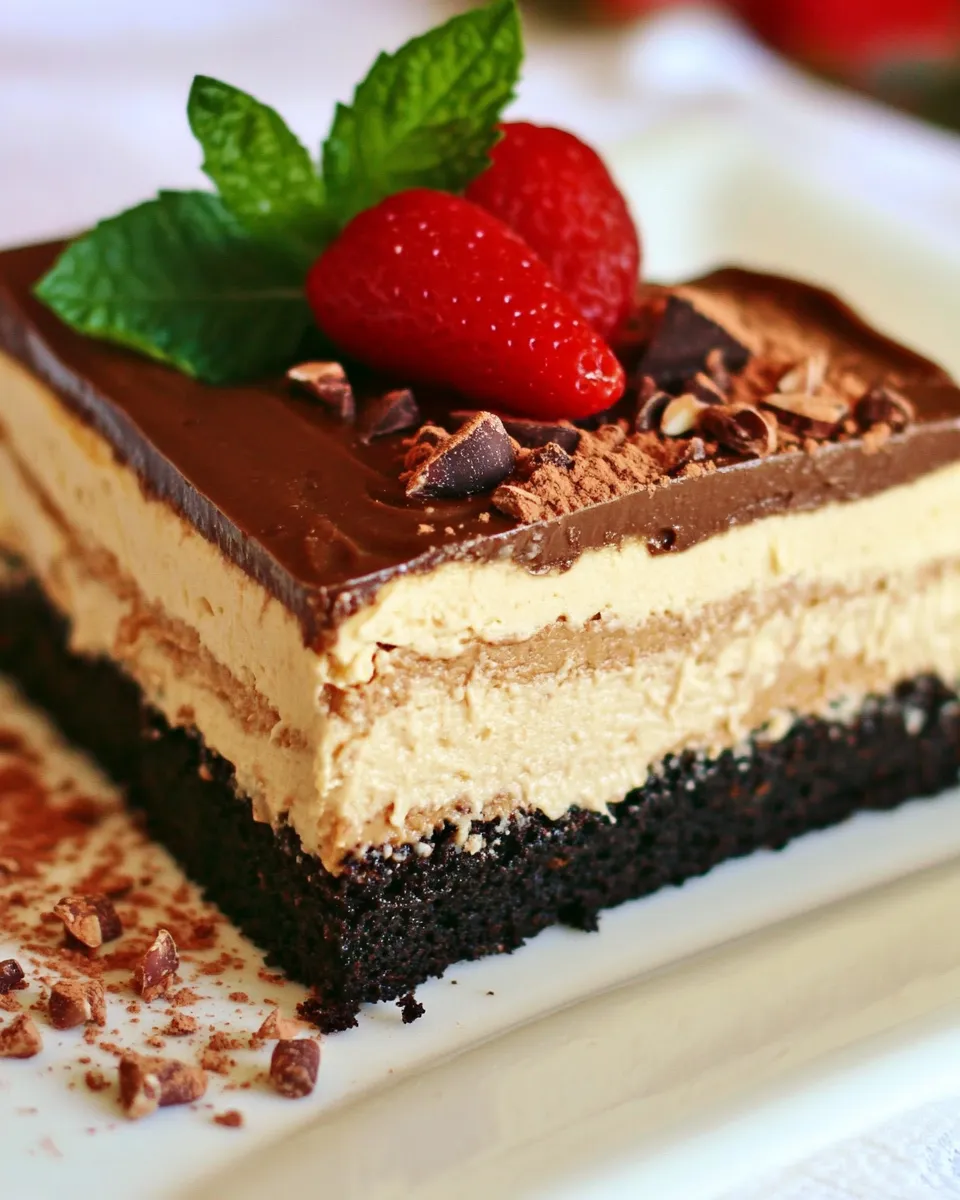 Homemade Peanut Butter Mousse Cake photo