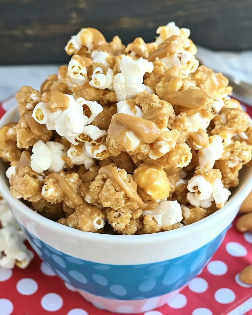 Classic Peanut Butter Popcorn Munch image