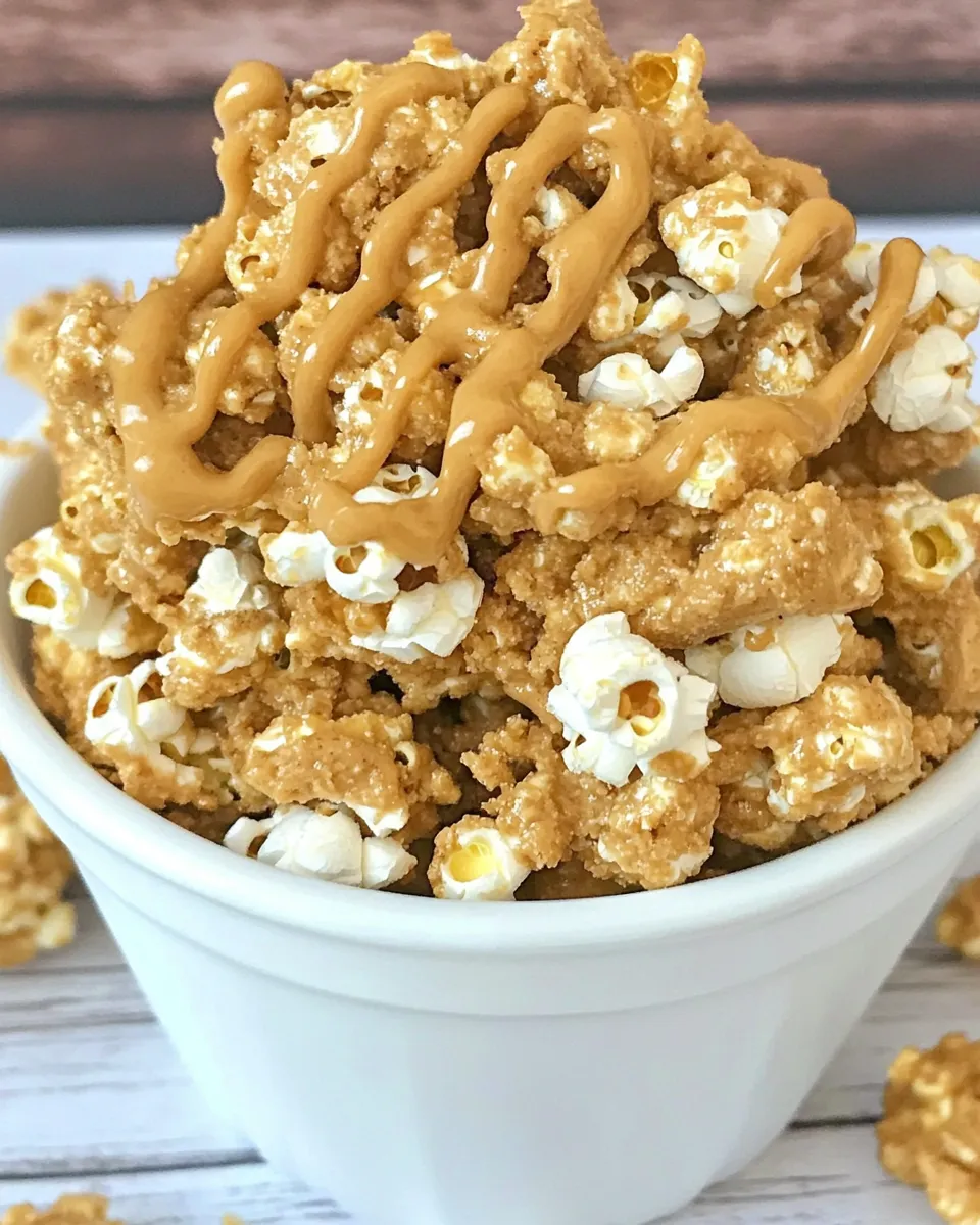 Easy Peanut Butter Popcorn Munch recipe photo