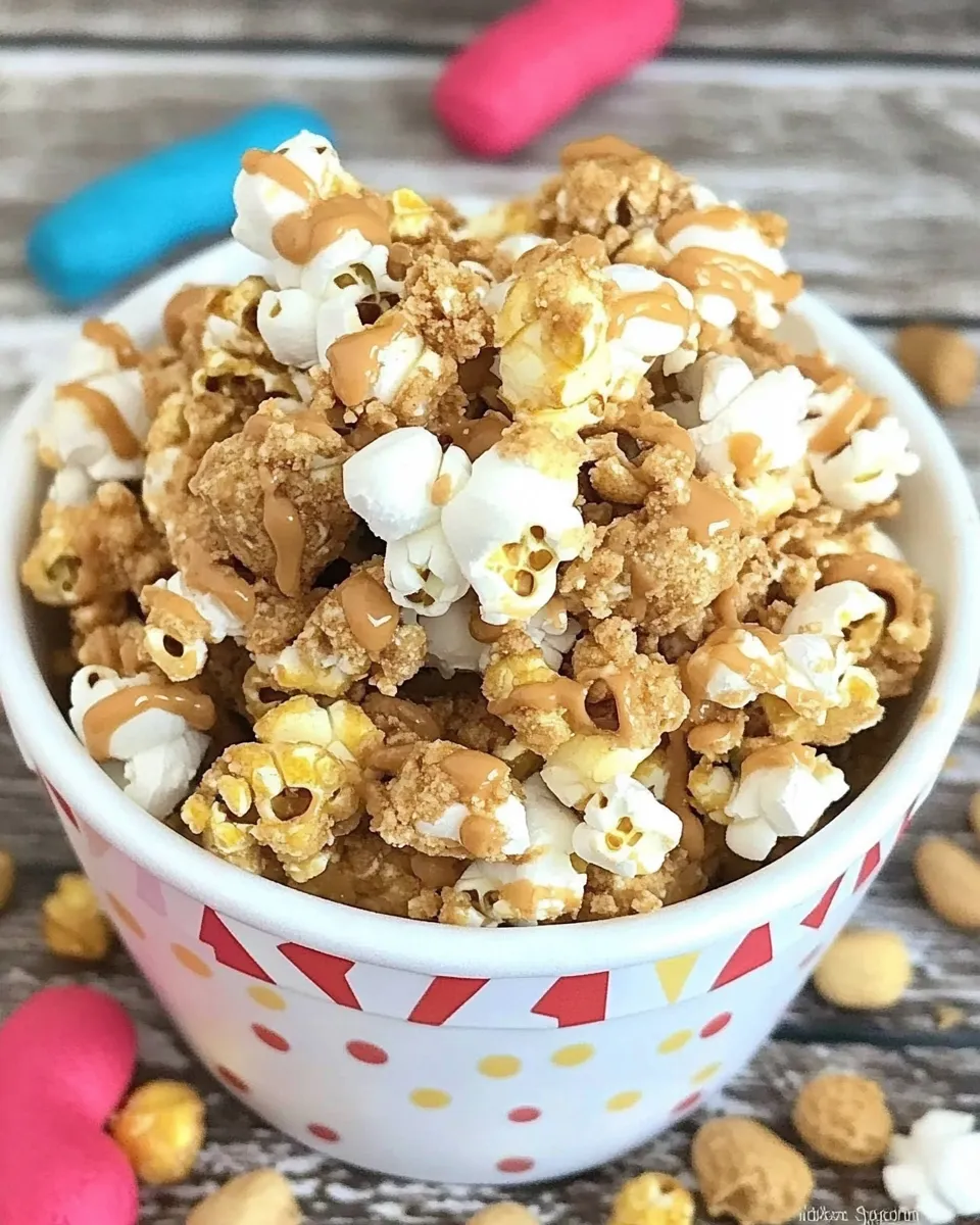 Delicious Peanut Butter Popcorn Munch shot