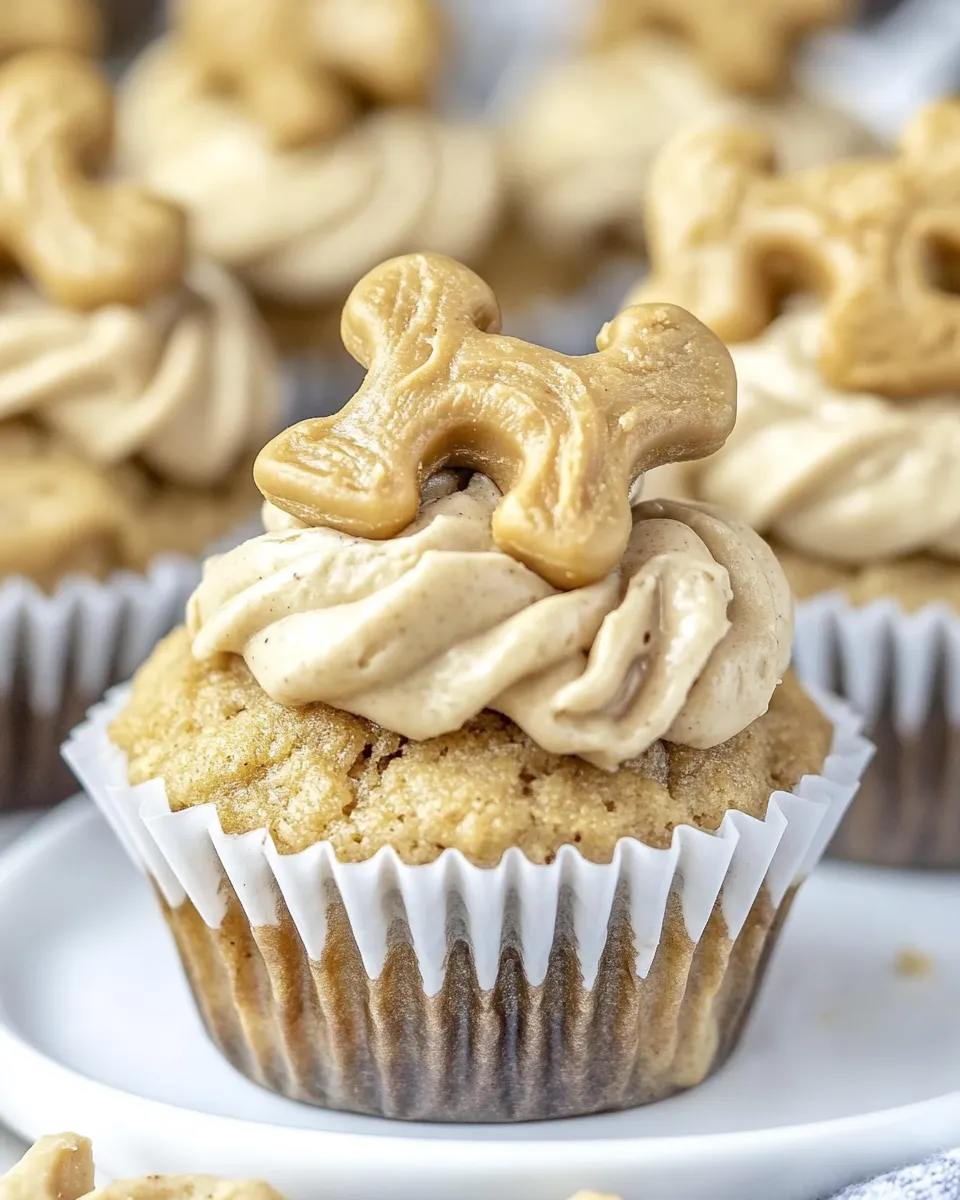 Homemade Peanut Butter Pupcakes photo