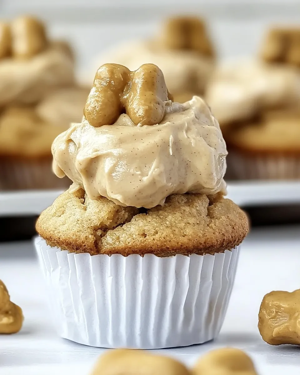 Delicious Peanut Butter Pupcakes shot