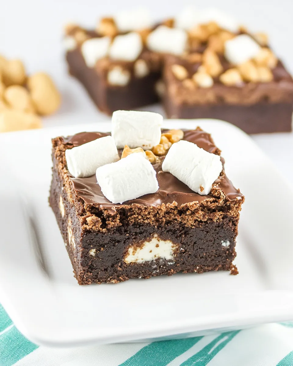 Classic Peanut Butter Smores No Bake Brownies image