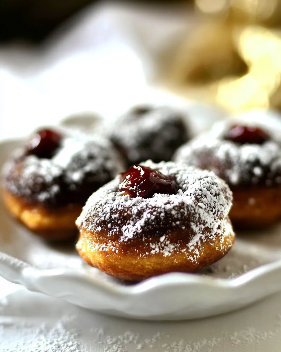 Classic Peanut Butter and Jelly Doughnuts image