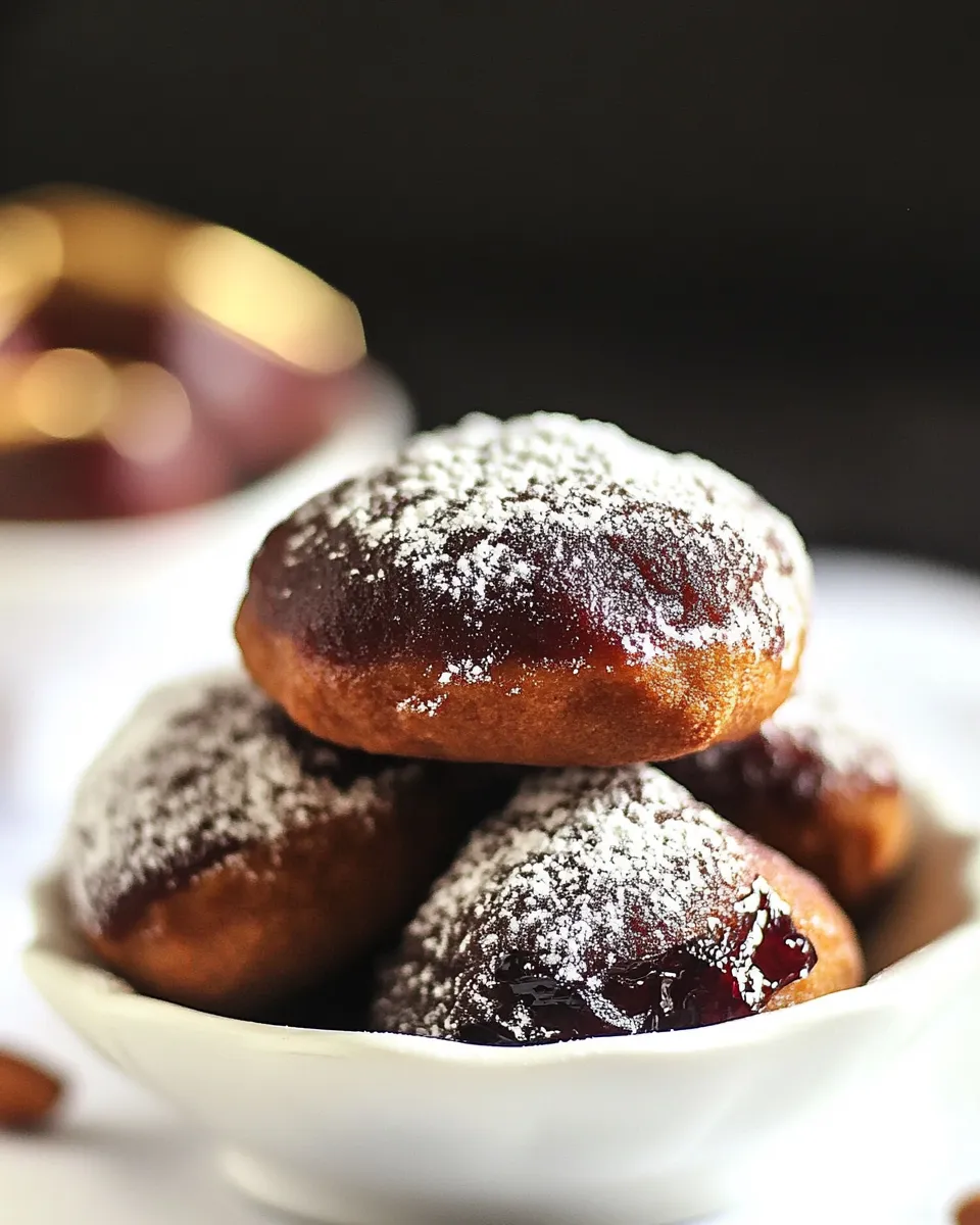Easy Peanut Butter and Jelly Doughnuts recipe photo
