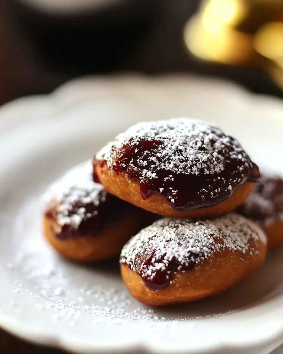 Delicious Peanut Butter and Jelly Doughnuts shot