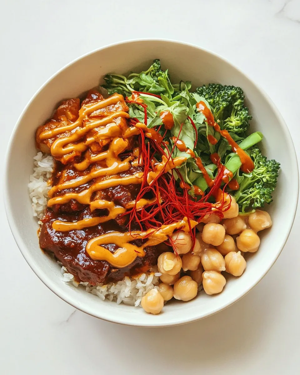 Classic Peanut Chickpea Buddha Bowl image