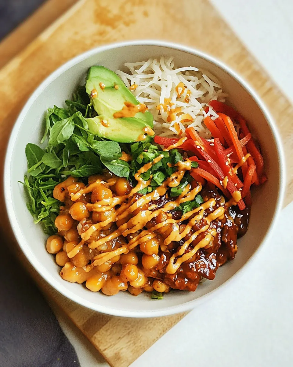 Easy Peanut Chickpea Buddha Bowl recipe photo