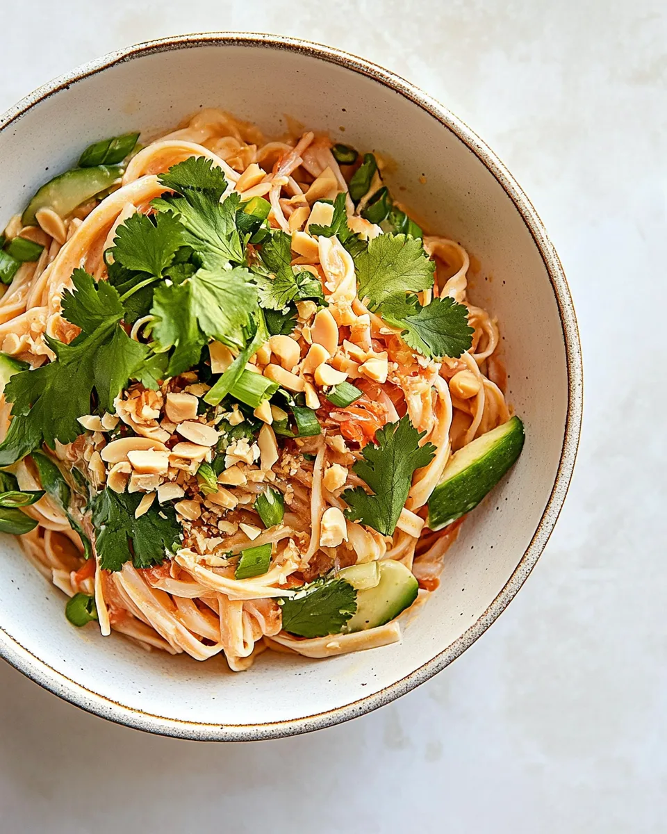 Quick Peanut Noodles shot