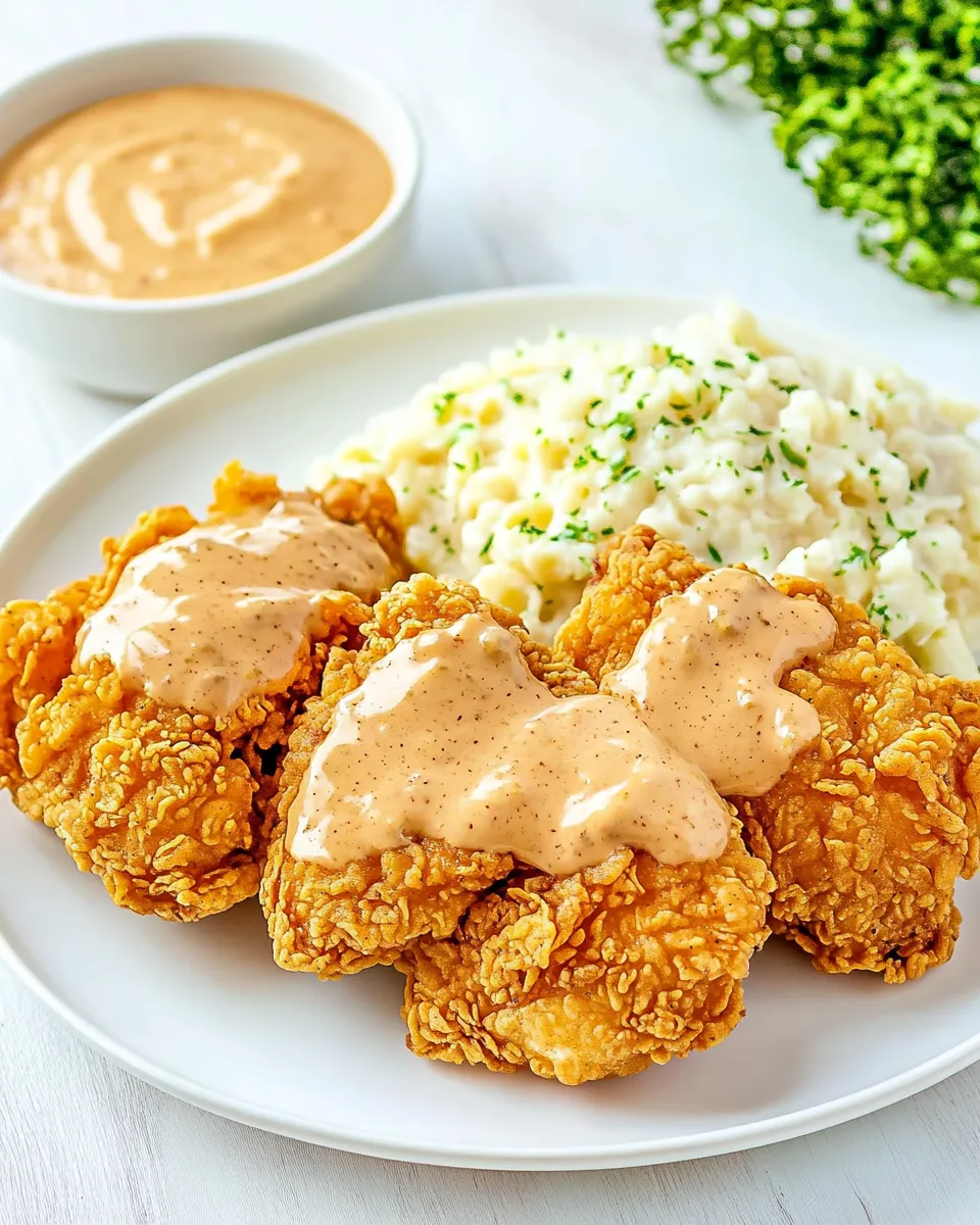 Delicious Perfect Copycat Outback Bloomin Fried Chicken with Signature Bloomin Sauce shot