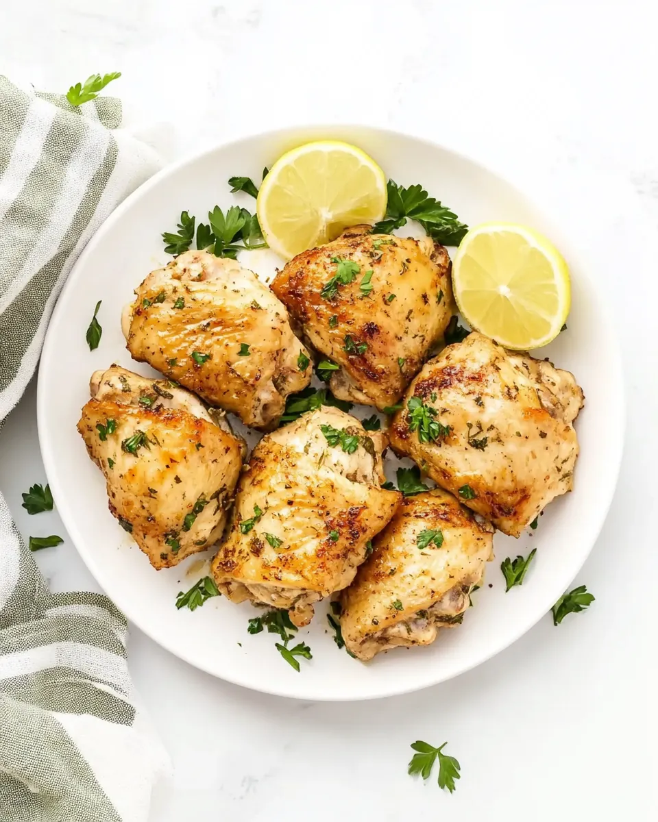 Delicious Perfect Instant Pot Chicken Thighs shot