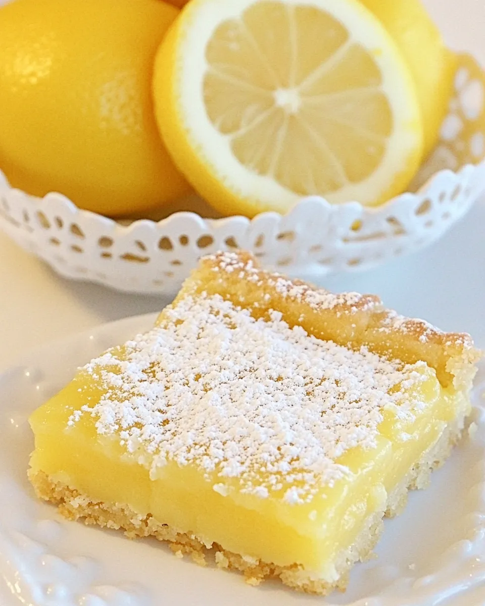 Easy Perfectly Pretty Lemon Bars picture
