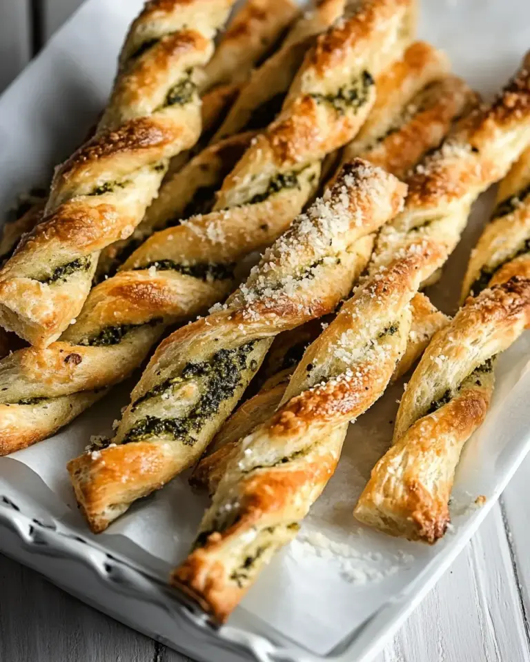 Homemade Pesto Parmesan Cheese Straws photo