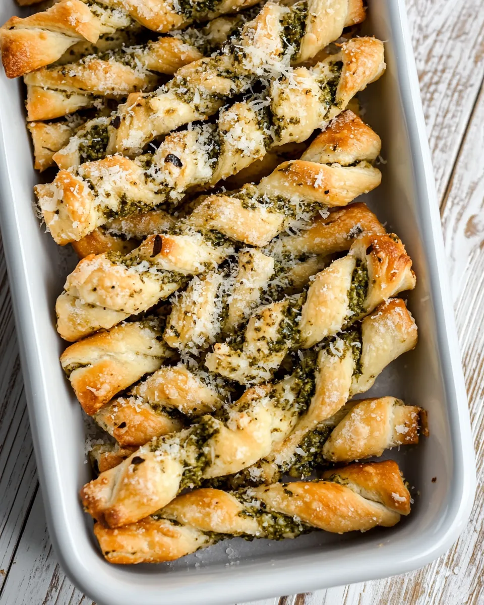Easy Pesto Parmesan Cheese Straws picture