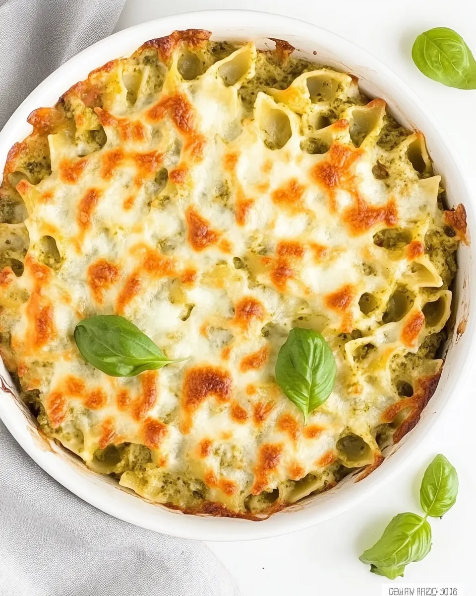 Delicious Pesto Pasta Bake shot