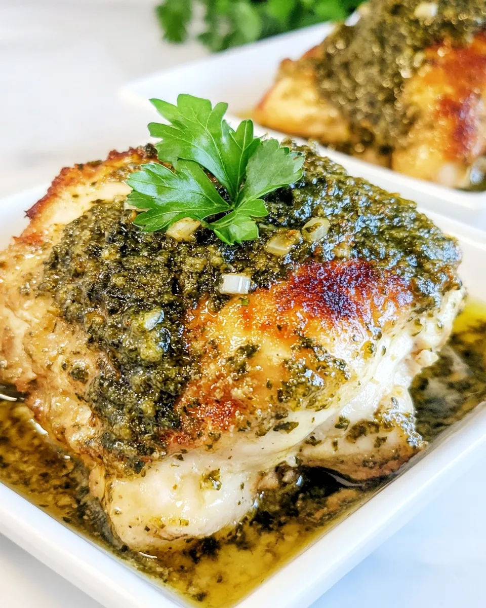 Delicious Pesto Ranch Chicken shot