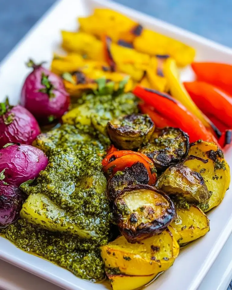 Homemade Pesto Vegetables photo
