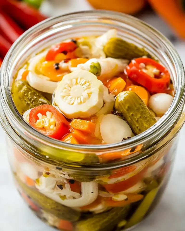 Homemade Pickled Vegetables Recipe (Giardiniera) photo